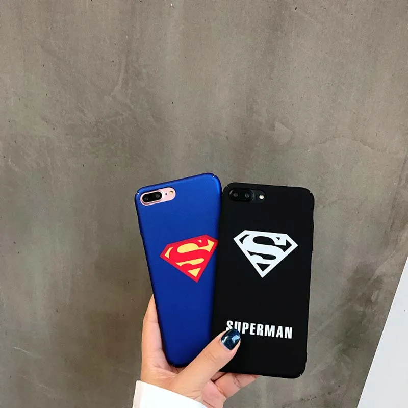 Матовый чехол для телефона с рисунком Бэтмена Супермена Капитана Америки iPhone X XR