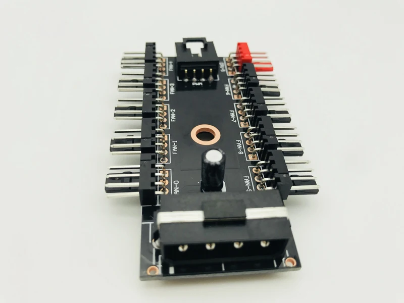 Новый черный PC 1 до 10 4-контактный разделитель Molex Cooler CoolingFan Hub Кабель PWM 12 В адаптер