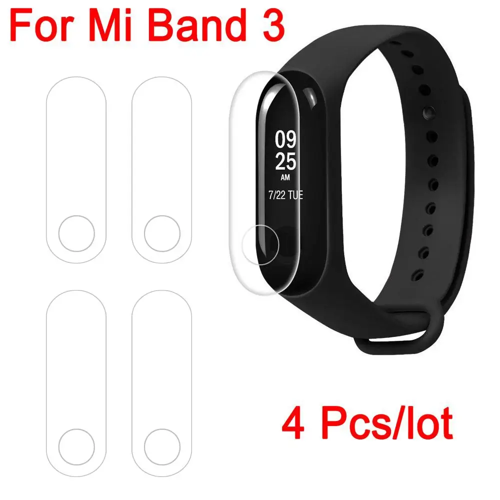 Новая мода 4 шт. мягкий Смарт часы протектор экрана Mi Band 3 пленка с защитой от