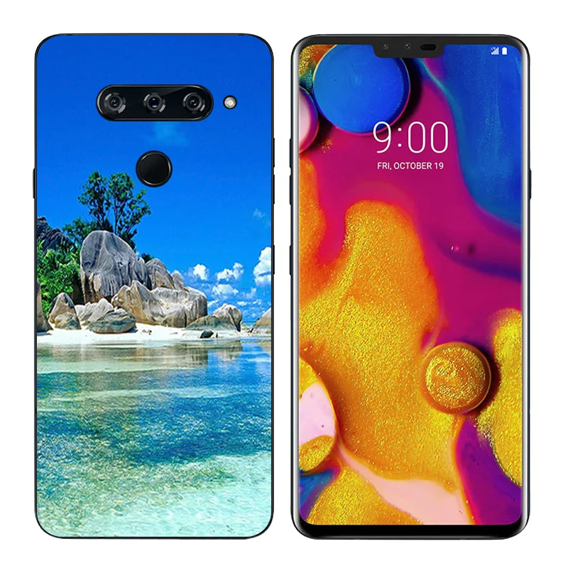 Роскошный чехол для телефона LG Q7 X Screen Power Cam G5 V40 ThinQ полная защита с принтом
