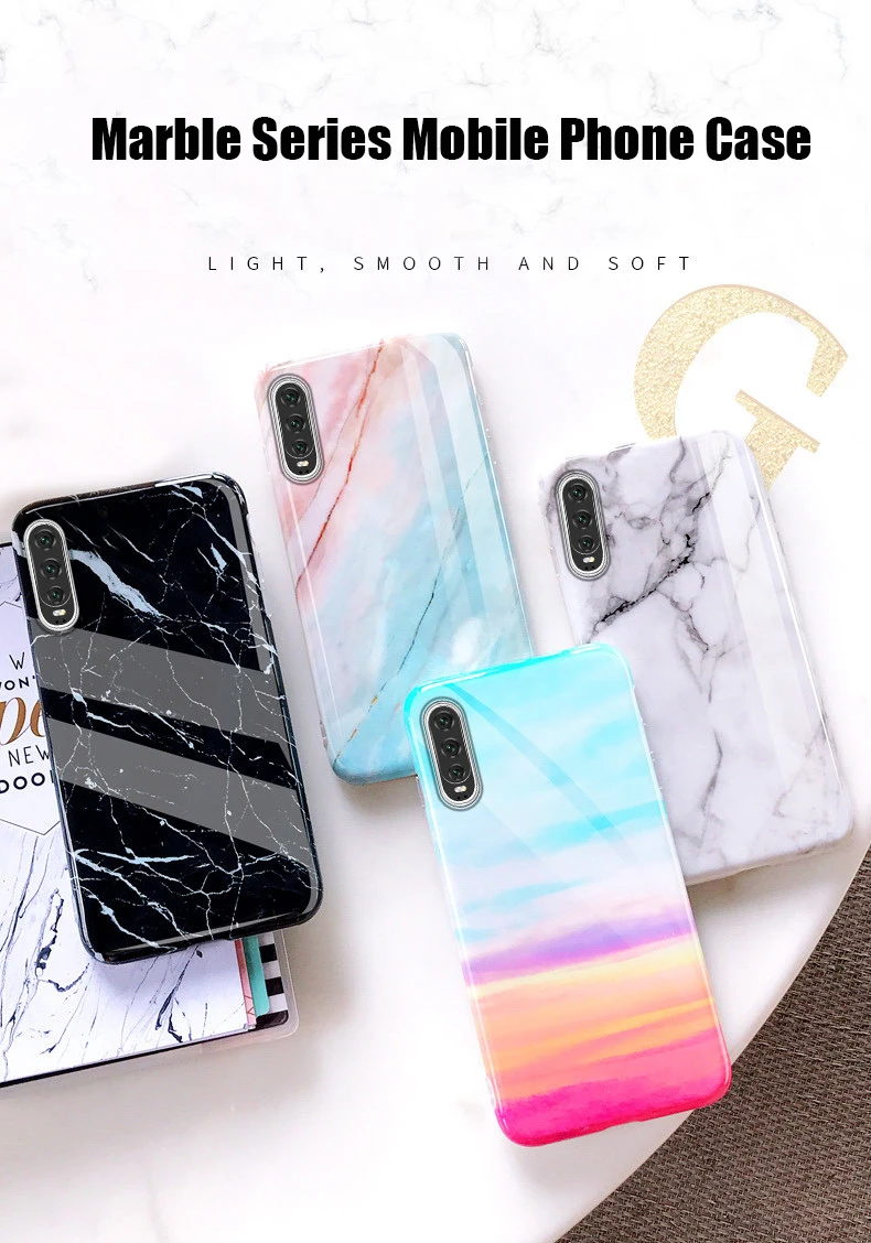 Мраморный силиконовый, мягкий, телефонный чехол для huawei P30 Lite, чехол для huawei P30 Pro P20 Lite mate 20 P Smart Plus Nova 3i, роскошный чехол