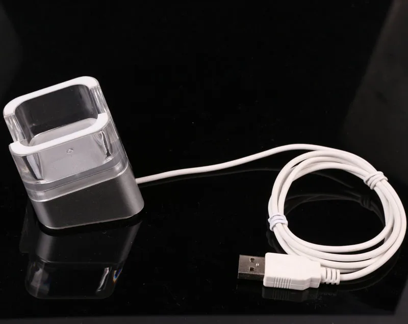 Cell Phone Charge Stand Mobile Phone Retail Display Holder with Type C Micro USB 5S Charge Cable Smart phone charger No alarm