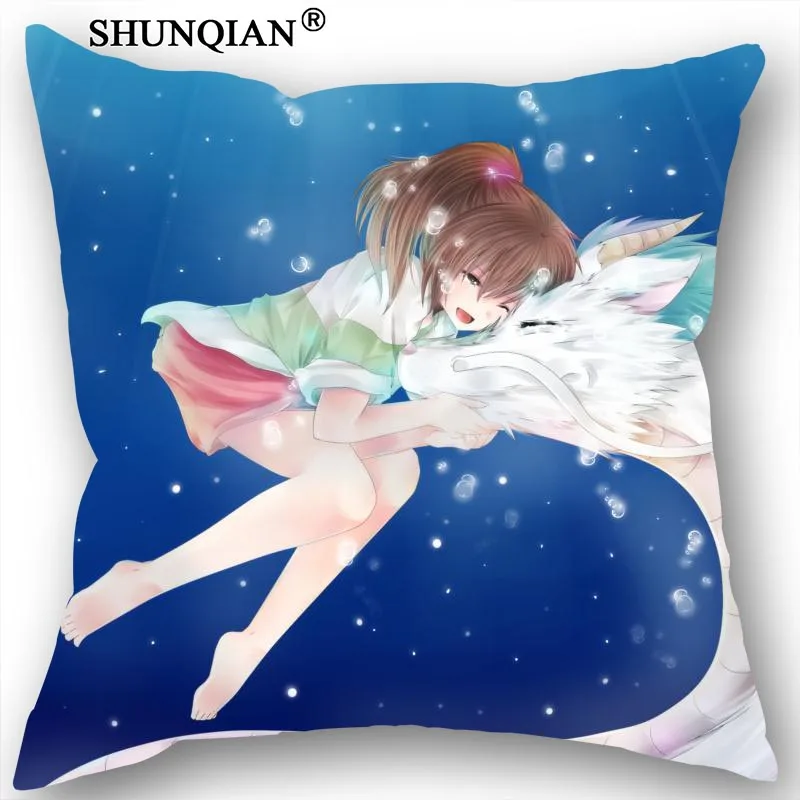 New Spirited Away Pillowcase Wedding Decorative Pillow Case Customize Gift For Cover 35X35cm 40X40cm(One Sides) | Дом и сад
