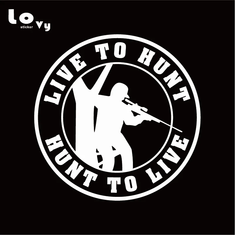 Виниловая наклейка для автомобиля Live To Hunt охотничьего оленя оконная дверь
