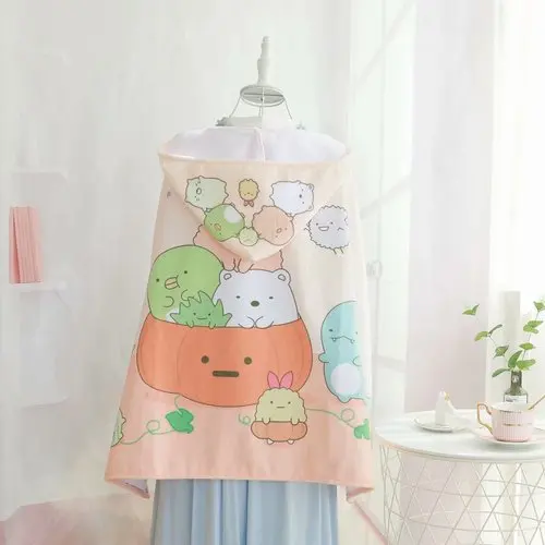 9 Мультфильм Sanrio, Hello Kitty с рисунками из мультфильма «My Melody Cinnamoroll pompurin Little Twin Stars детское банное полотенце халат пляжный халат летняя Одеяло - Цвет: 9