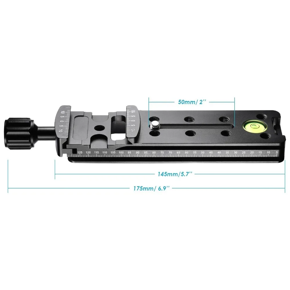 

Neewer 140mm Professional Rail Nodal Slide Metal Quick Release Clamp for Camera with Arca Swiss Compatible