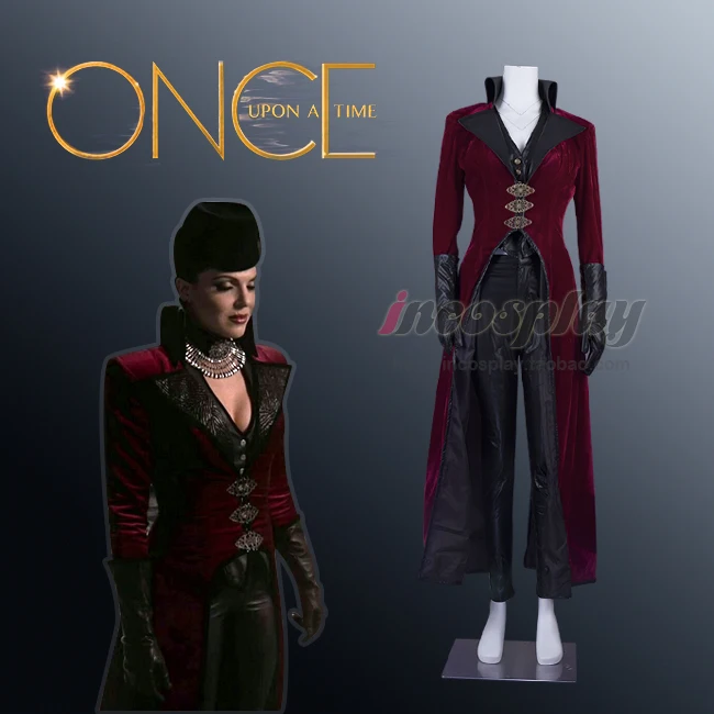 Маскарадный костюм Once Upon a Time злой королевы реджины на хэллоуин изготовленный