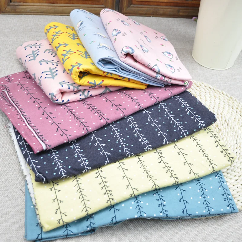 50*145 см мультфильм простой хлопок фланель шлифовальные ткань для DIY Одежда