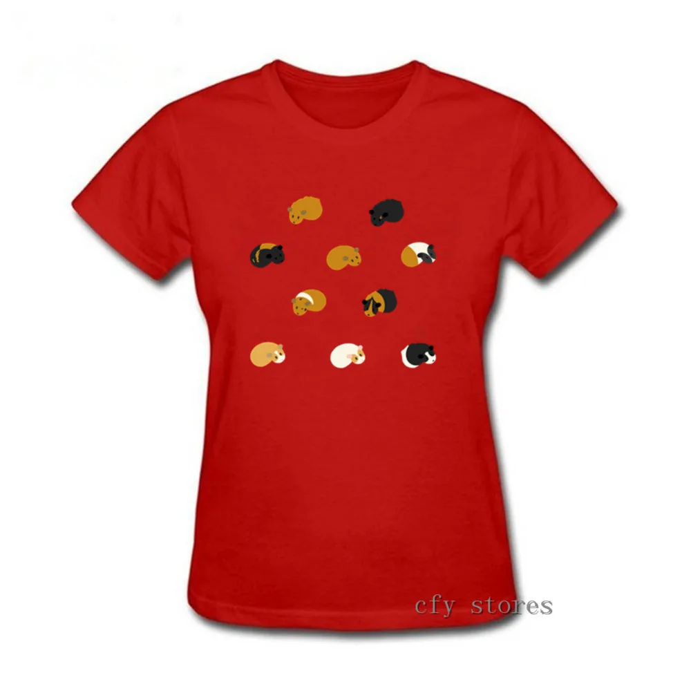 С надписью I Love свинок Гвинея женская футболка 2019 Новое поступление 100% из хлопка