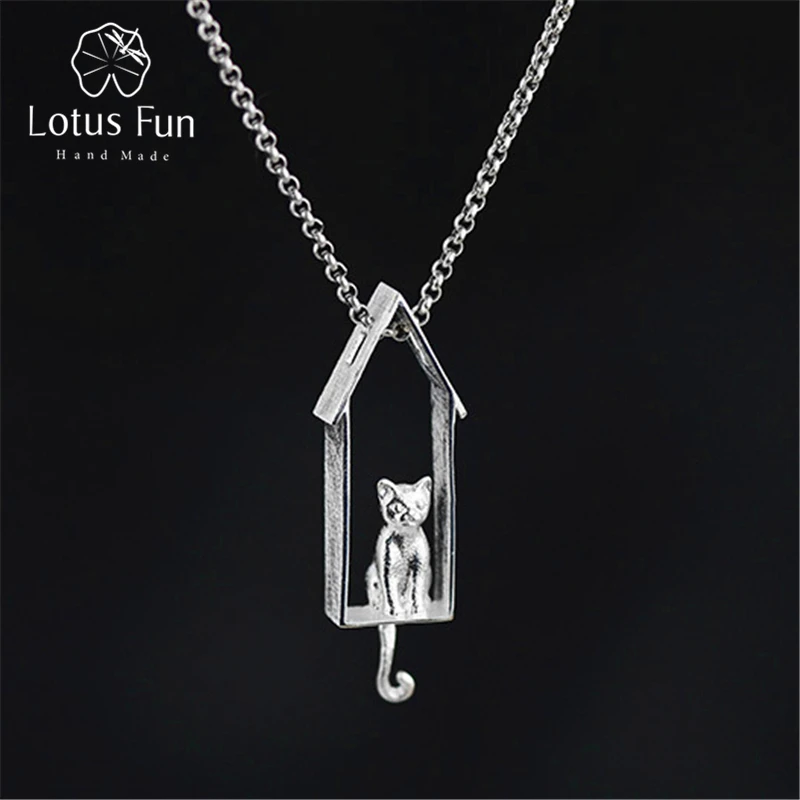 Lotus Fun реальные стерлингового серебра 925 дизайнер ювелирных украшений ручной