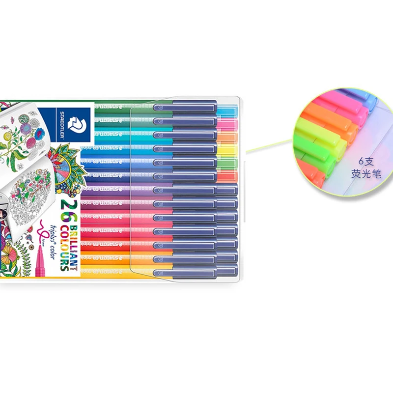 STAEDTLER Lost Ocean 323 26 6 цветов треугольная ручка акварельные карандаши для рисования