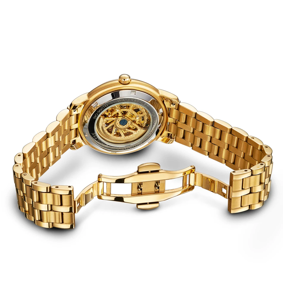 Анжела BOS от известного китайского дракона 3D вырезка Золото Скелет механические