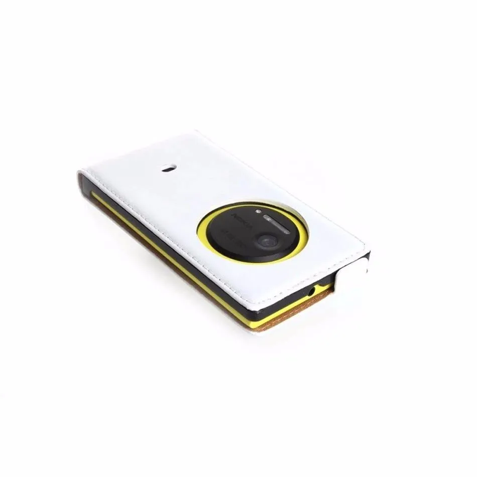 Ультратонкий подлинный кожаный чехол для мобильного телефона для Nokia Lumia 1020 с магнитной пряжкой, Вертикальный чехол для телефона, Аксессуары для мобильных телефонов