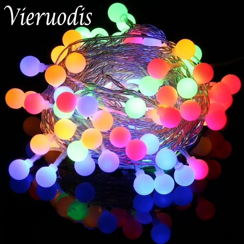 10LED/20LED светильник круглый шар Сад супер яркий струнный s Рождественский Декор