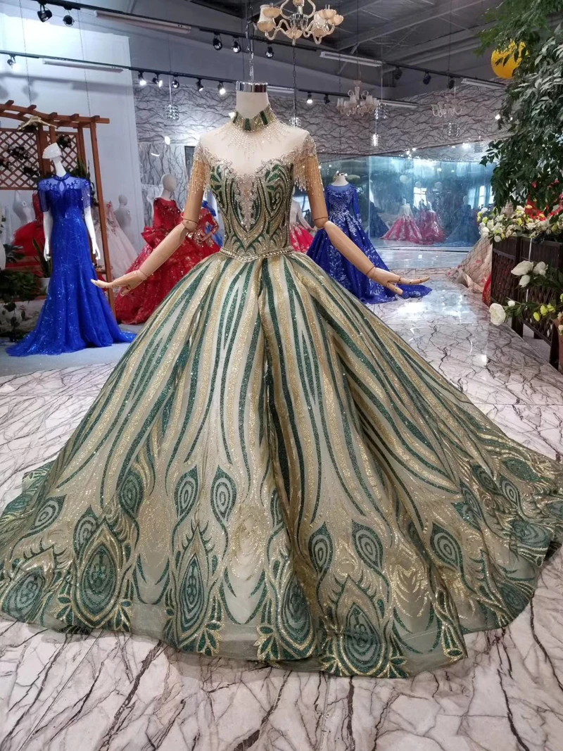 LSS501 роскошное платье для выпускного вечера 2020 блестящее вечернее с высоким