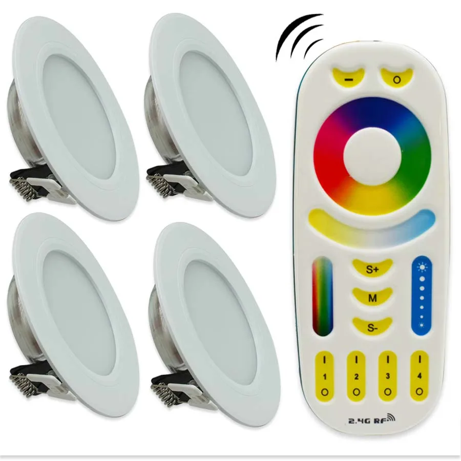 6 W 2 4G Milight led панели для потолка вниз свет Регулируемый цвет света цветовая