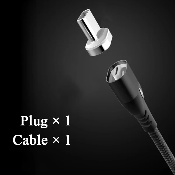Rovtop, магнитный Micro USB кабель для iPhone, samsung, Тип C, зарядка, Магнитный зарядный адаптер, usb type C, кабели для мобильных телефонов - Цвет: Black Cable a Plug