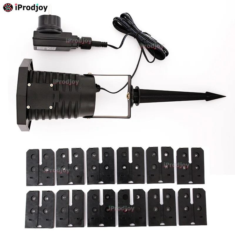 Садовое украшение снежинка уличный проектор для газона Звездный душ