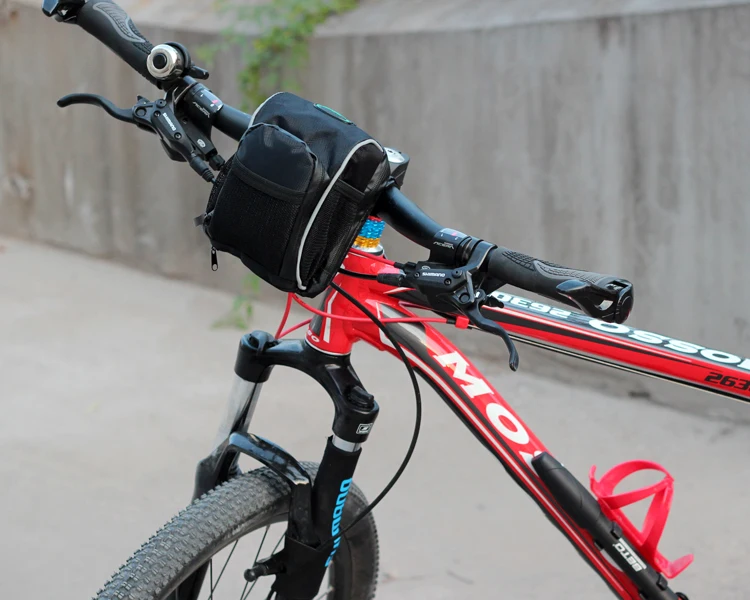 MTB велосипед складной передняя сумка велосипедная на руль Сумка с дождевиком