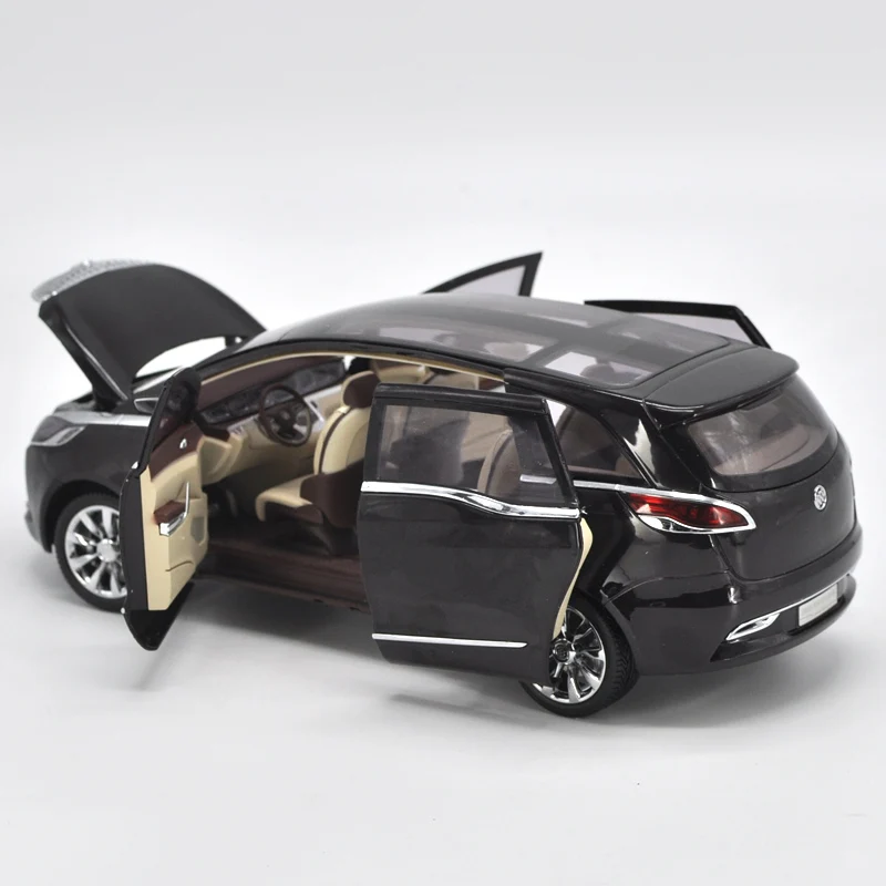 Новинка 1:18 GMC Buick GL8 MPV бизнес концепция литая Черная машина модель игрушки для