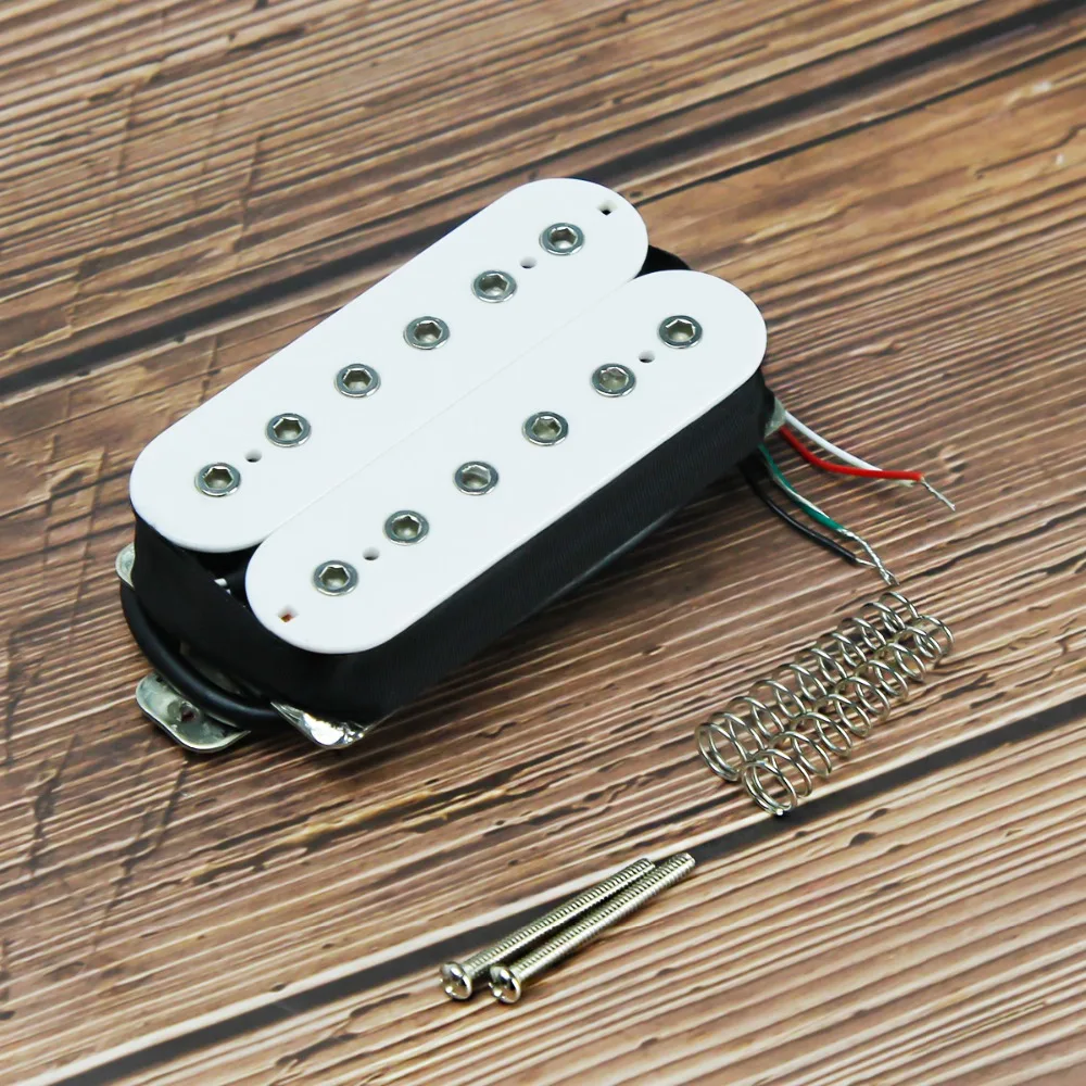 FLEOR Alnico 5 Humbucker пикап гитары белый Шея/мост выбрать для электрогитары