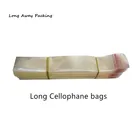 1000 шт длинные прозрачные самоклеющиеся пакеты для уплотнения OPP пластиковые целлофановые пакеты быстрота палочки для еды упаковка для ювелирных изделий