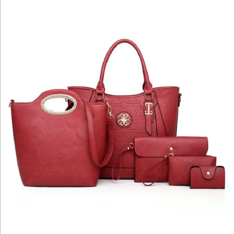 5 шт. комплект женских сумок тоутов через плечо|Сумки с ручками| |