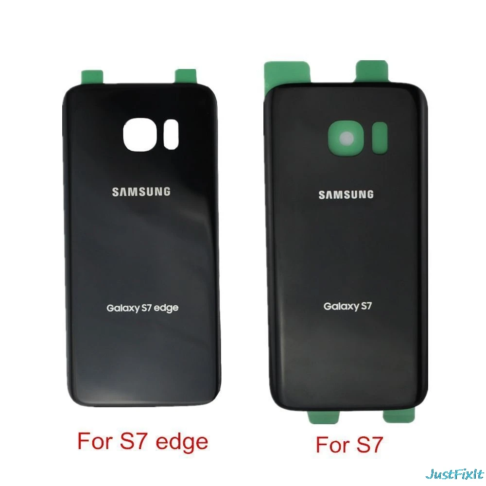 Для SAMSUNG Galaxy S7 edge G930A G930F G935F G935A Задняя крышка батареи Дверь стеклянная Корпус