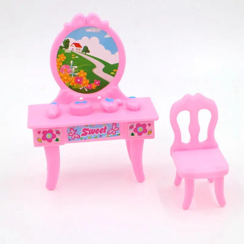 Новый 3 стилей необычные куклы комод стол дети девочки игрушка макияж