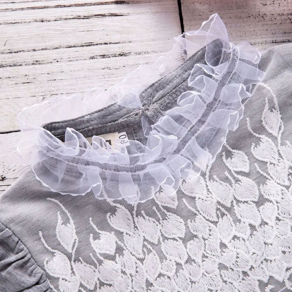 2018 топы для маленьких девочек футболка с пышными рукавами младенцев розовая