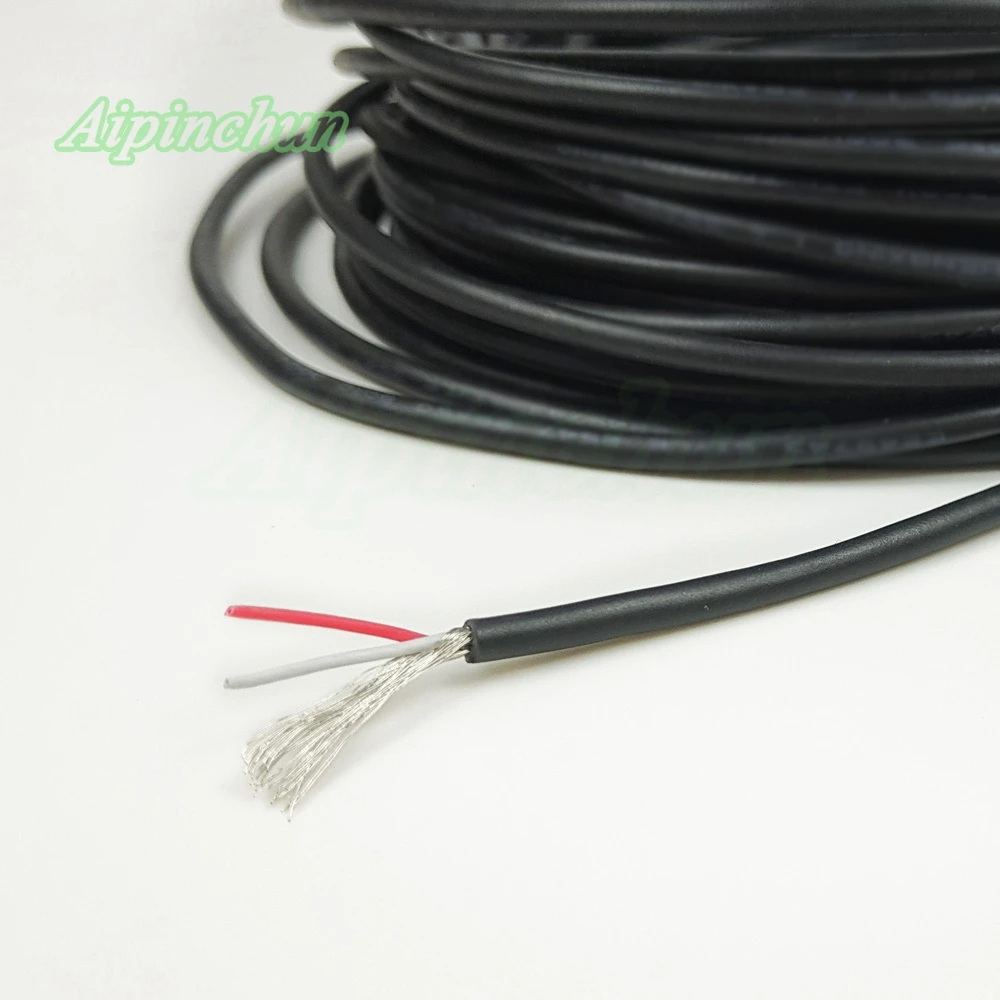 Aipinchun, 20 метров, 2, 3, 4, 5 ядер, экранированный провод UL 2547, 28AWG, 2,1 канальный звуковой сигнал, кабель, экранированный провод для усилителя