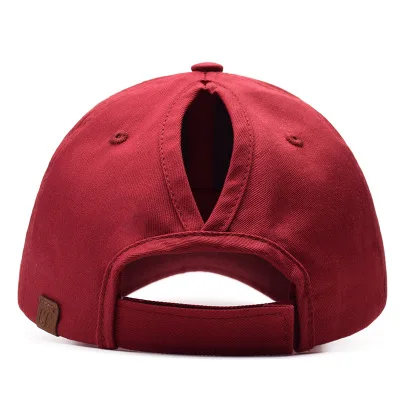 

1Pcs 2018 Fashion Adjustable Cotton Cap Men Women Multicolor Ponytail Baseball Caps Outdoor Leisure Sun Hats Sport Duckbill Hat