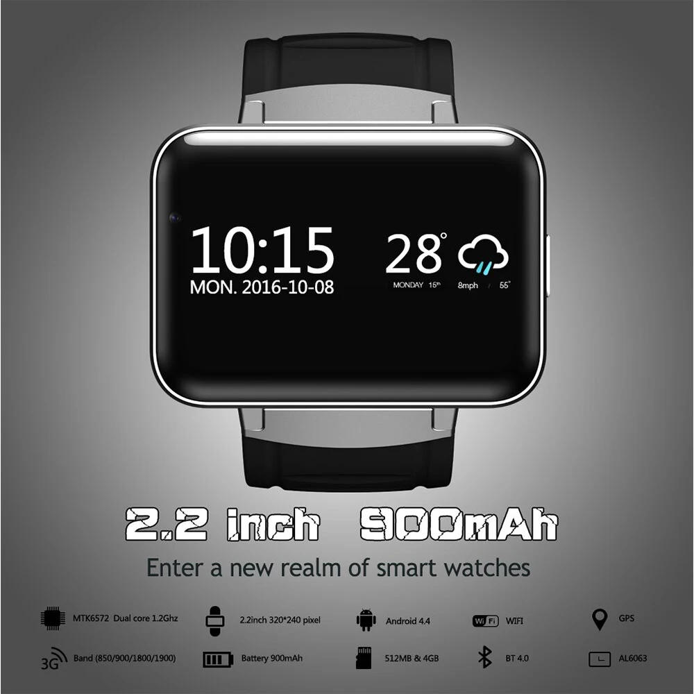 DM98 смарт часы телефон Android с gps 3g SIM карты шагомер спортивный трекер Smartwatch для мужчин 900 мАч Wi-Fi BT4.0 наручные часы
