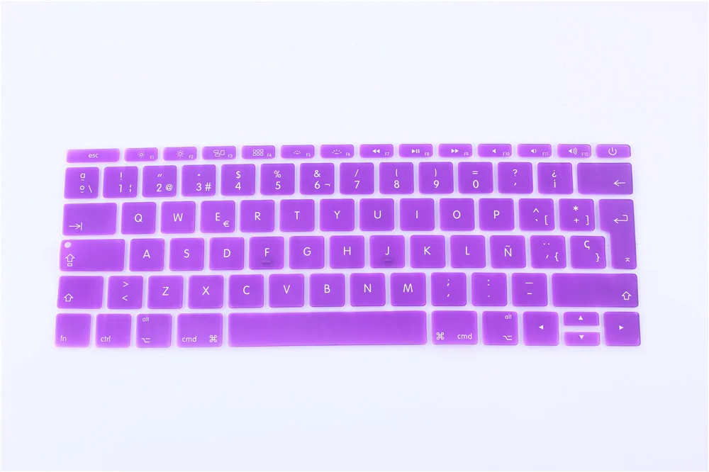 12 версия ЕС испанский чехол для клавиатуры силиконовая кожа нового Macbook дюймов