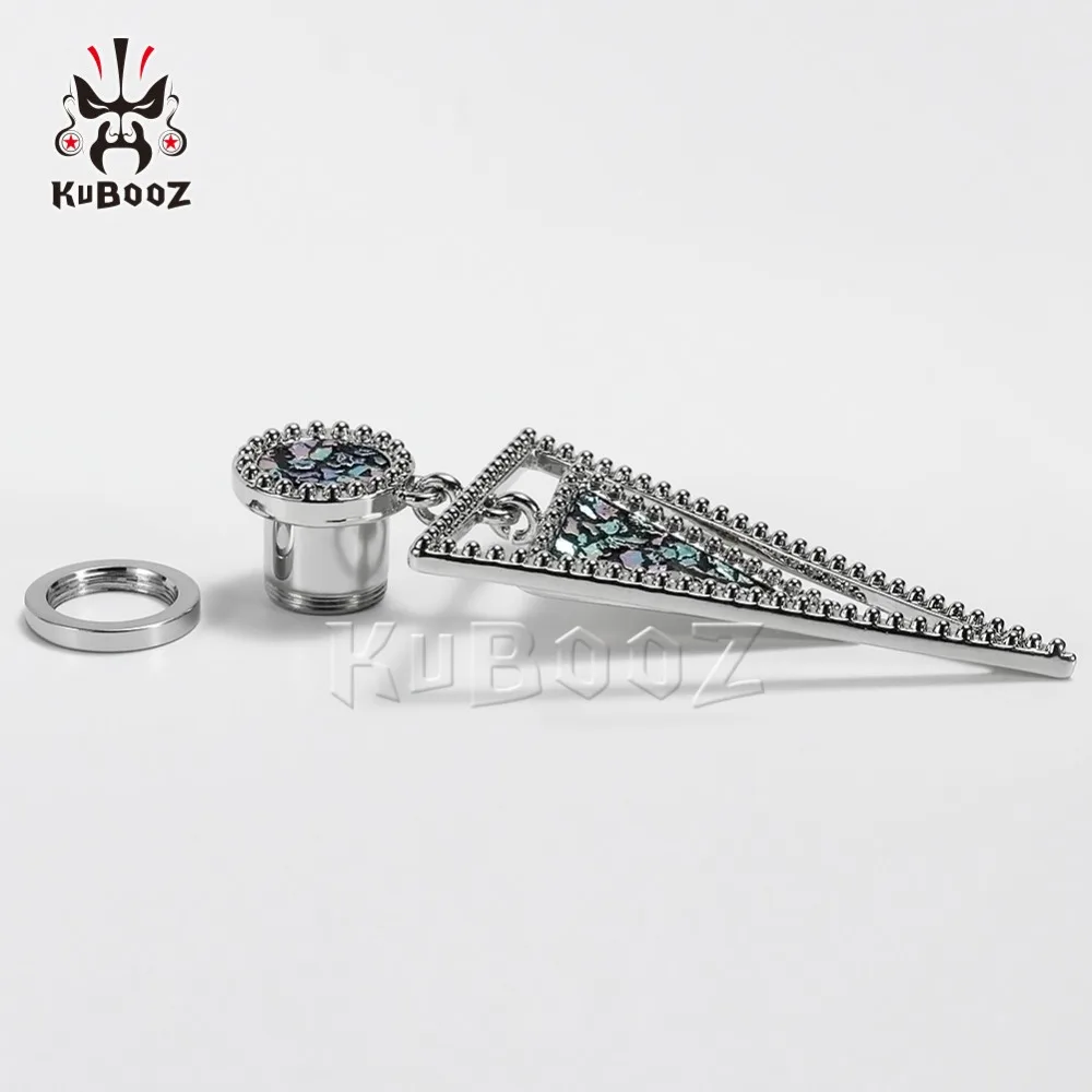 KUBOOZ Нержавеющая Сталь Винт Назад мотаться ушные вилки женщина уха туннель