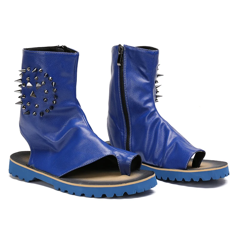 Модные летние мужские сандалии мужская пляжная обувь кожаные вьетнамки на