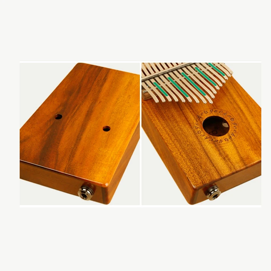 Gecko K17KEQ  17 key  Kalimba Solid KOA K17KEQ African Thumb Piano Finger Percussion Keyboard
