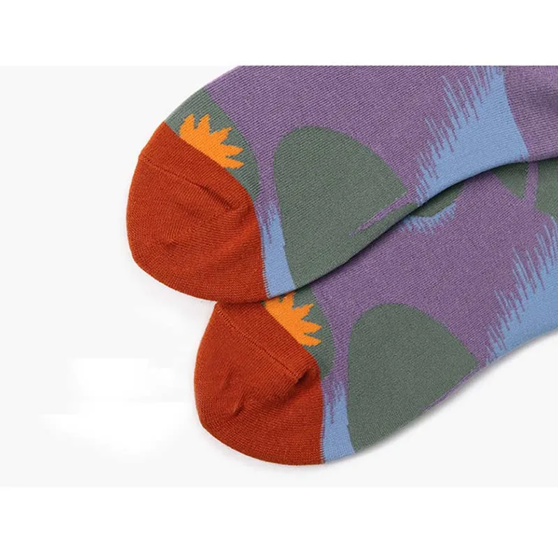 [WPLOIKJD]New Fashion Cotton Creative Men's Socks Harajuku Colorful Funny Streetwear Hip Hop Happy Socks Skarpetki For Male Gift
