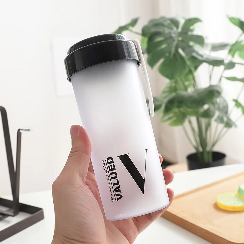 420 мл Любовь матовая пластиковая бутылка с водой портативная герметичная