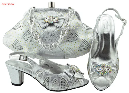 Doershow 2018 итальянской обуви с соответствующими Модные женские туфли и сумки Дизайн
