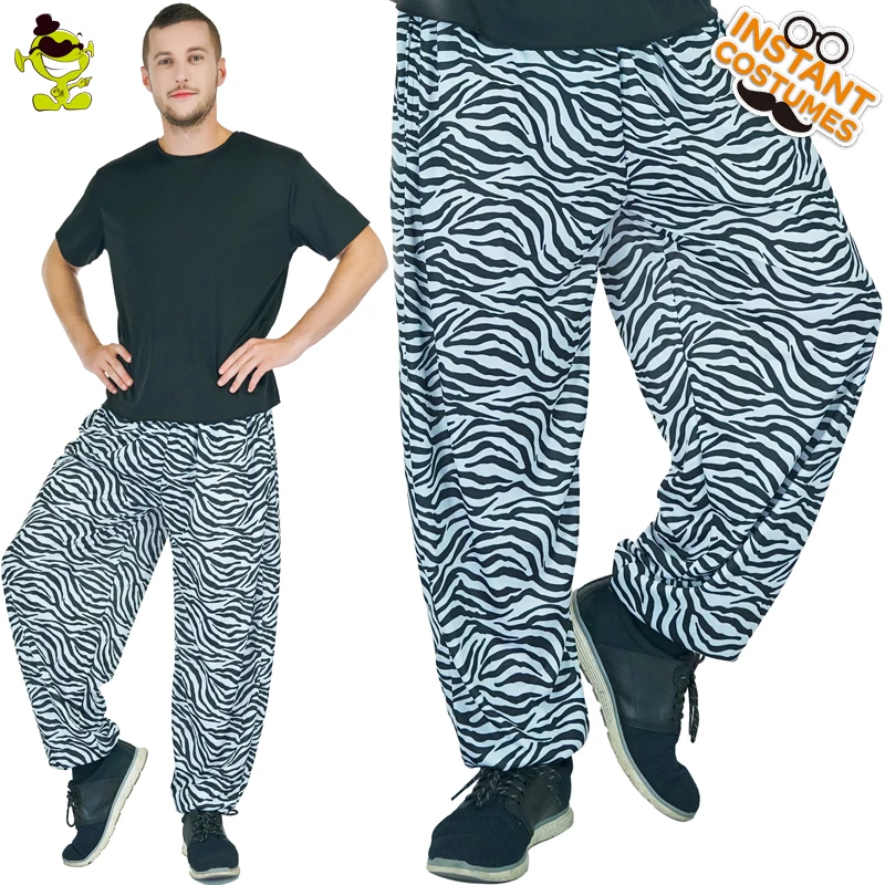 

Men's Zabra Pants Party Role Paly Trousers Fancy Dress For Adult Men Pants for Purim Party Performance