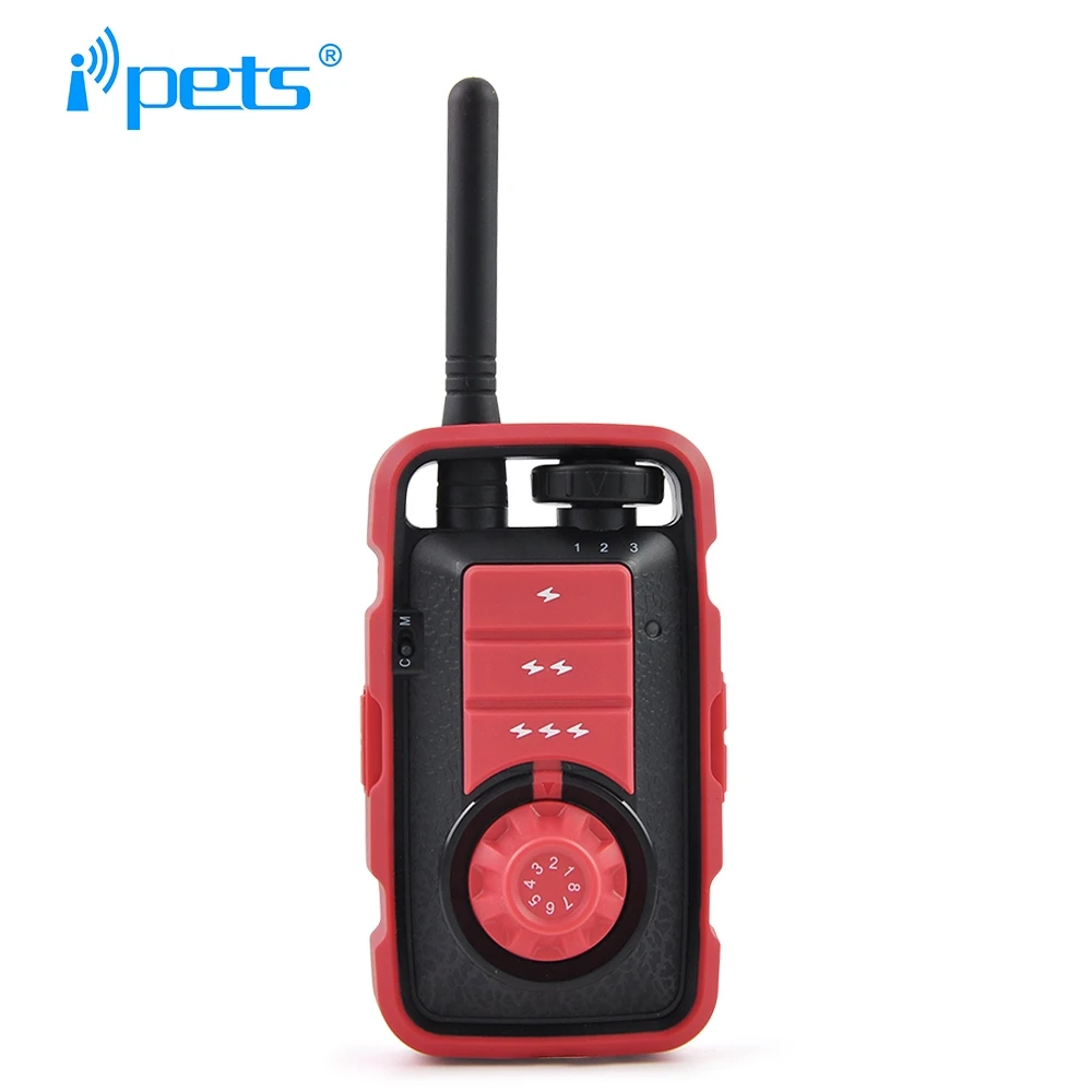 Перезаряжаемый и водонепроницаемый ошейник Ipets 610 1 800 м с вибрацией электрическим