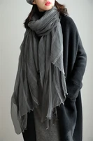 100 goat cashmere women high grade silver striped thin scarf shawl pashmina 210x140cm