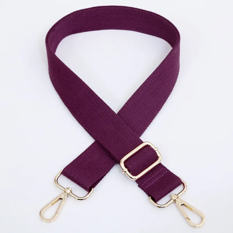 purple Холщовая Сумка Meetee, ремень, пряжка из сплава, регулируемая 80-140 см, цепочка для ремня, для сумки, багажа, наплечных ремней, часть, Сменные аксессуары - Цвет: purple