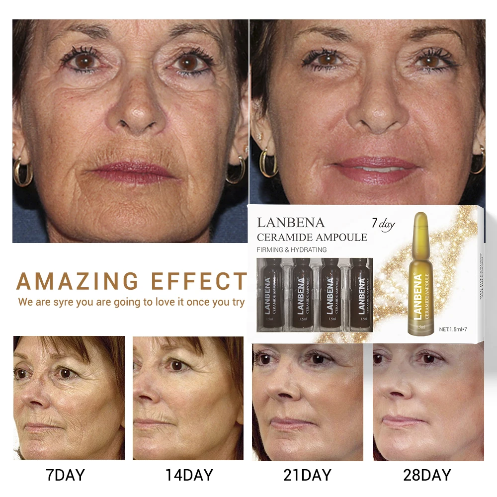 LANBENA Ceramide ампульная сыворотка укрепляющая увлажняющая против старения лифтинг
