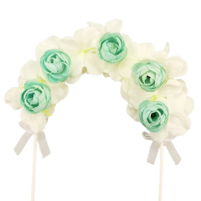 Birthday Wedding Artificial Flower Party Valentine's Day Cake Decorating Supplies Arch Topper For Anniversary |