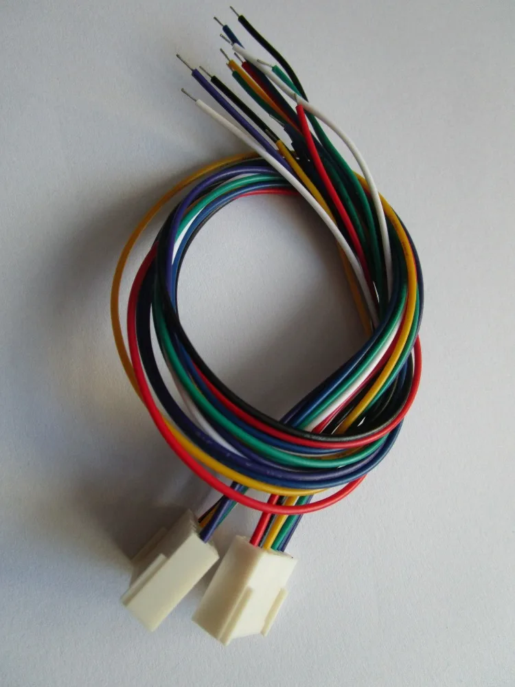 500 шт 2510 шаг 2 54 мм 7 контактный разъем с 26AWG 300 (12 &quot) кабель|pin socket connector|connector db9connector |
