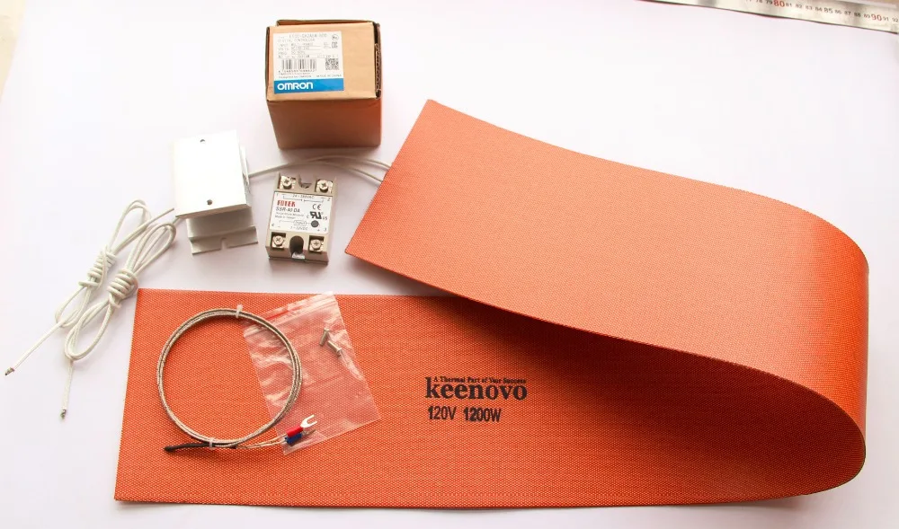 6 &quotx 36&quot 1200 Вт 120 В w/OMRON pid контроллер + ССР K Тип TC Keenovo Гибкая силиконовая