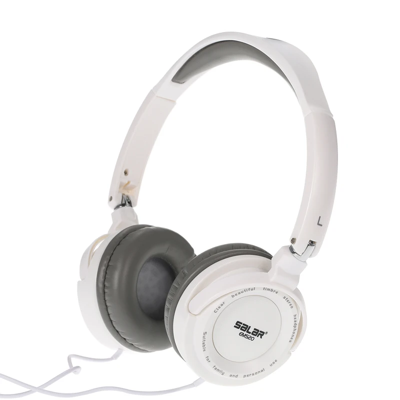 Salar EM520 Hifi наушники 3 5 мм складные регулируемые глубокий бас игровая гарнитура для