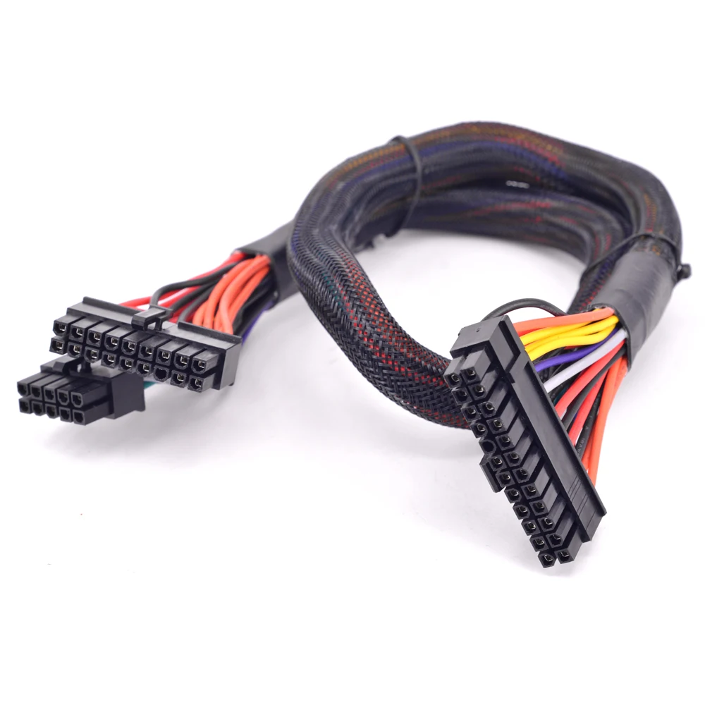 

18+10Pin to 24 Pin ATX 20+4 Pin Motherboard Flat Power Supply Cable for Corsair AX Series AX860 AX760 PSU Modular